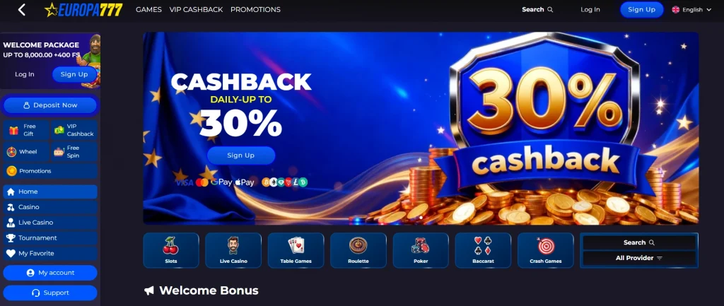 Europa777 casino bonus offer with £6,000 and 400 free spins for UK and EU players Europa777: £6,000 and 400 FS deal from the centre of UK and EU gambling